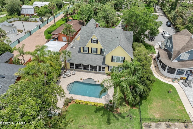 195 S Roscoe Blvd, Ponte Vedra Beach, FL 32082 - aerial view of property and surrounding area featuring a pool area