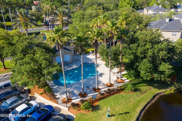 1655 The Greens Way Unit 2432, Jacksonville Beach, FL 32250 - aerial view of a pool area