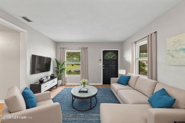 5164 Marlene Ave, Jacksonville, FL 32210 - living room featuring wood finished floors and baseboards