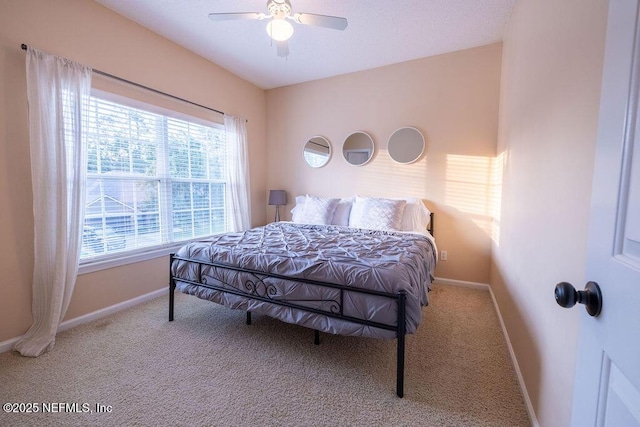 2543 Willow Creek Dr, Fleming Island, FL 32003 - carpeted bedroom featuring baseboards and a ceiling fan