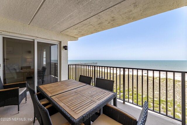 3350 S Fletcher Ave Unit D5, Fernandina Beach, FL 32034 - balcony with view of water and beach