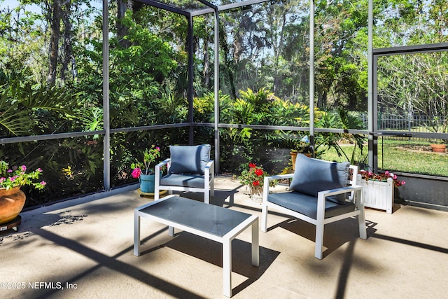 445 W Mill Chase Ct, Ponte Vedra Beach, FL 32082 - sunroom / solarium with outdoor lounge area