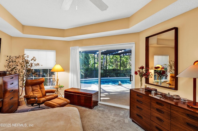 445 W Mill Chase Ct, Ponte Vedra Beach, FL 32082 - carpeted living area with a ceiling fan