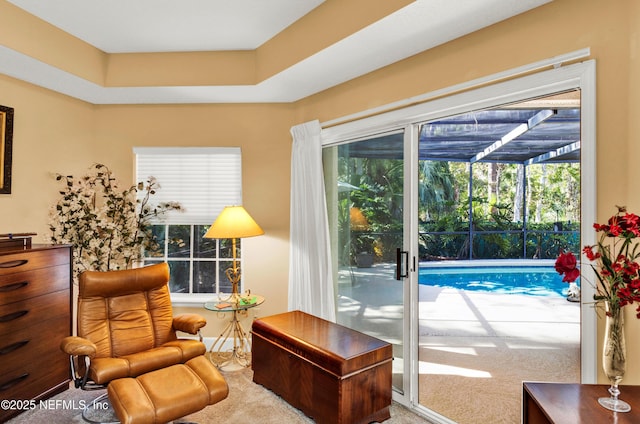 445 W Mill Chase Ct, Ponte Vedra Beach, FL 32082 - living area featuring carpet flooring and healthy amount of natural light