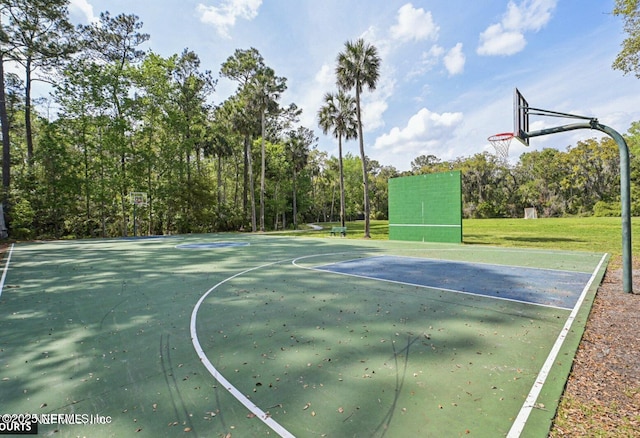 445 W Mill Chase Ct, Ponte Vedra Beach, FL 32082 - view of basketball court featuring community basketball court and a lawn