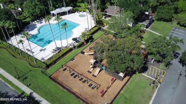 445 W Mill Chase Ct, Ponte Vedra Beach, FL 32082 - aerial view of a pool area