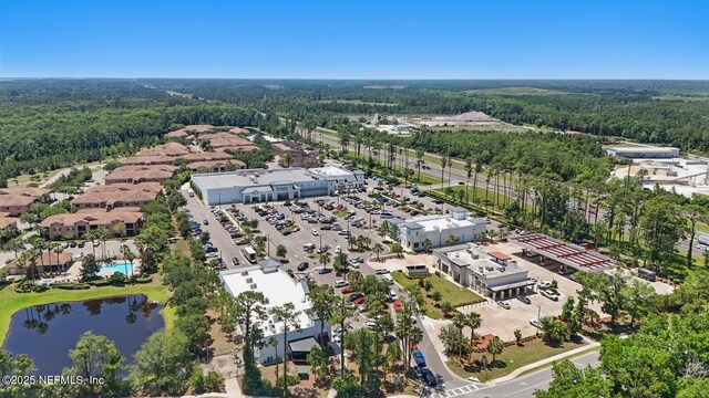 200 Paseo Terraza Unit 203, Saint Augustine, FL 32095 - aerial view of a heavily wooded area and a nearby body of water