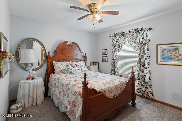 3041 Marrano Dr, Orange Park, FL 32073 - carpeted bedroom featuring baseboards and ceiling fan