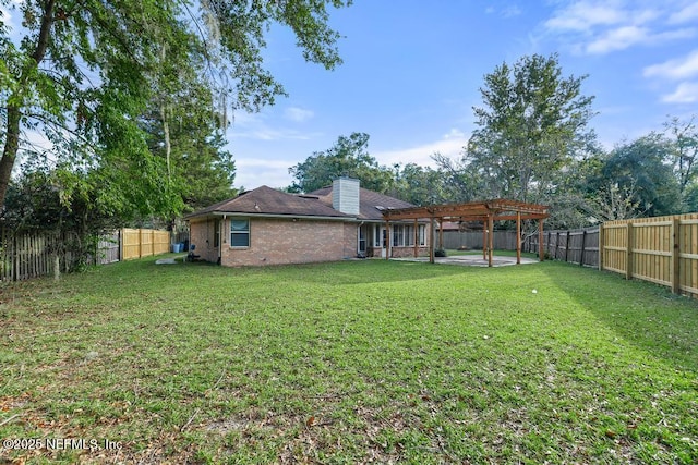3041 Marrano Dr, Orange Park, FL 32073 - view of yard featuring a pergola and a patio area