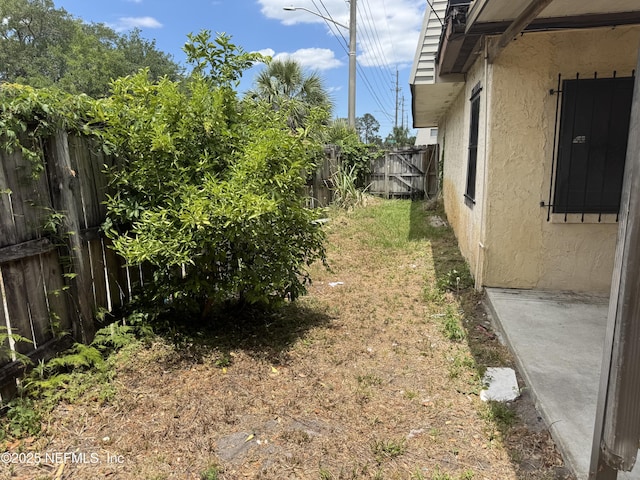 view of fenced backyard