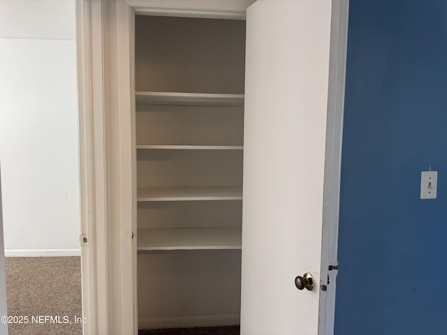 view of closet