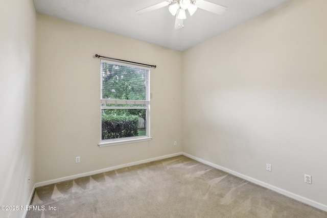 2260 Harbor Lake Dr, Fleming Island, FL 32003 - unfurnished room with ceiling fan, carpet flooring, and baseboards
