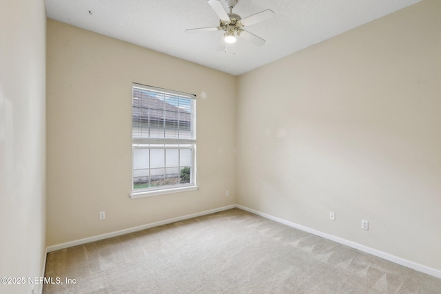 2260 Harbor Lake Dr, Fleming Island, FL 32003 - empty room with carpet flooring, baseboards, and a ceiling fan