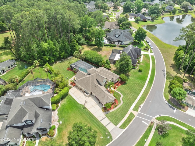 389 Summerset Dr, Saint Johns, FL 32259 - aerial perspective of suburban area with a large body of water and a pool