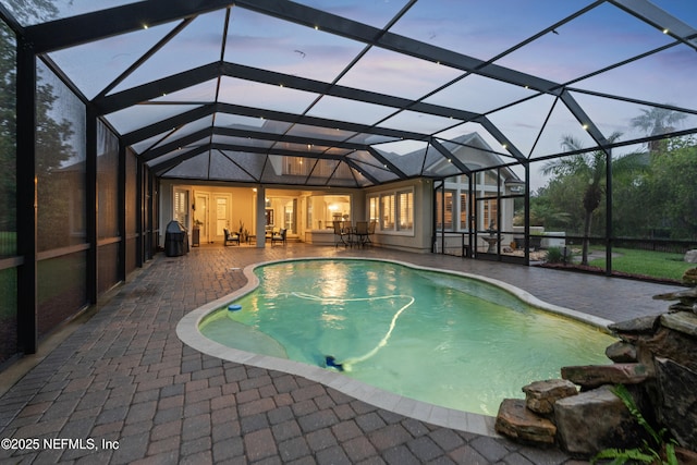 389 Summerset Dr, Saint Johns, FL 32259 - outdoor pool with a patio area and a lanai