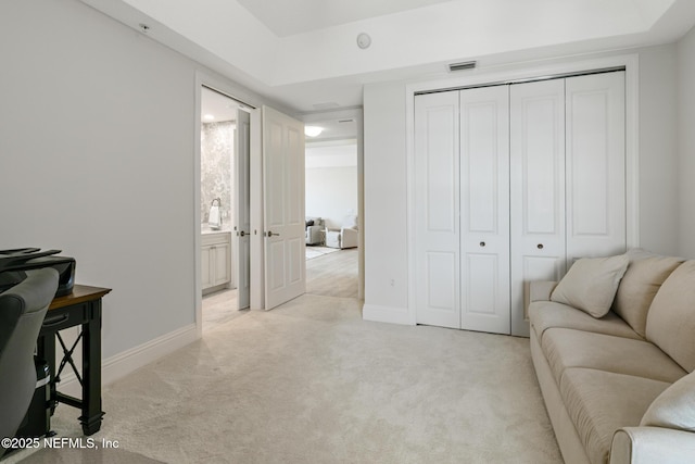 932 1st St N Unit 902, Jacksonville Beach, FL 32250 - living room with light colored carpet and baseboards