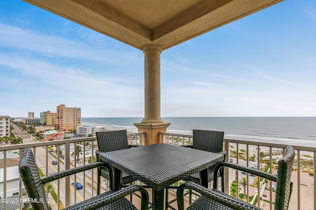 932 1st St N Unit 902, Jacksonville Beach, FL 32250 - balcony featuring a water view and a view of city