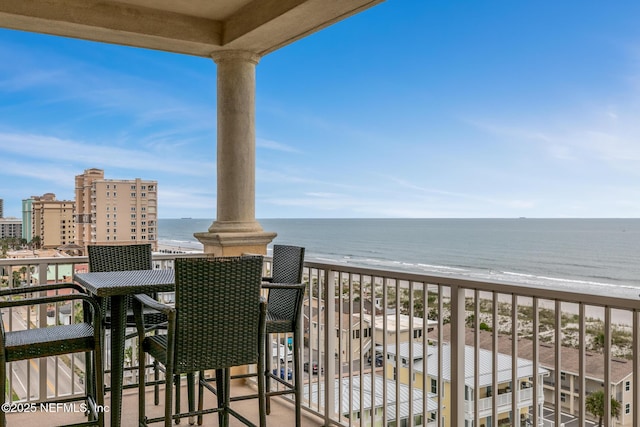 932 1st St N Unit 902, Jacksonville Beach, FL 32250 - balcony featuring a water view