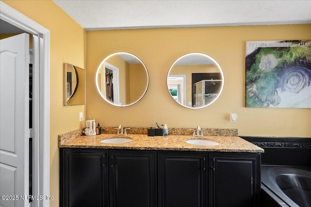 221 Thornloe Dr, Saint Johns, FL 32259 - full bath with double vanity and a stall shower