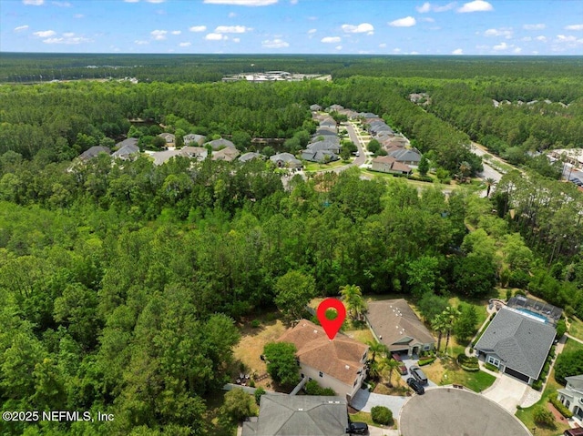 221 Thornloe Dr, Saint Johns, FL 32259 - aerial view of property and surrounding area with a heavily wooded area and nearby suburban area