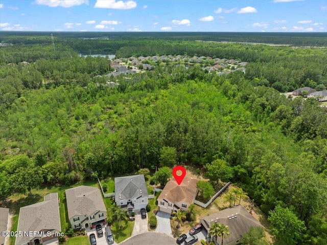 221 Thornloe Dr, Saint Johns, FL 32259 - aerial perspective of suburban area with a heavily wooded area