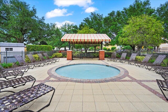 221 Thornloe Dr, Saint Johns, FL 32259 - view of swimming pool with fence and a patio area