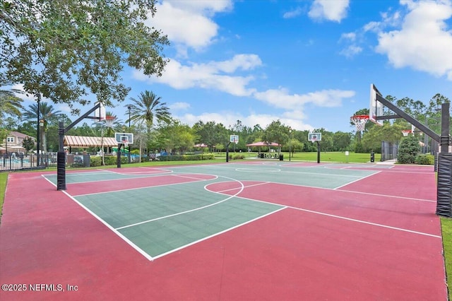 221 Thornloe Dr, Saint Johns, FL 32259 - view of sport court with community basketball court and fence
