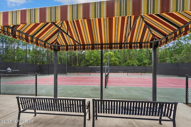 221 Thornloe Dr, Saint Johns, FL 32259 - view of tennis court with fence
