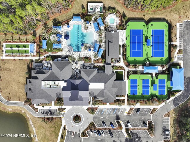 334 Continuum Loop, Yulee, FL 32097 - drone / aerial view of a pool area