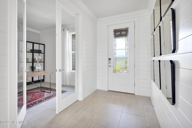 334 Continuum Loop, Yulee, FL 32097 - entrance foyer featuring crown molding and tile patterned flooring