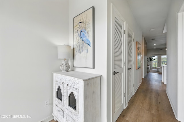 626 Ponte Vedra Blvd Unit B6, Ponte Vedra Beach, FL 32082 - hall with wood finished floors, baseboards, and recessed lighting