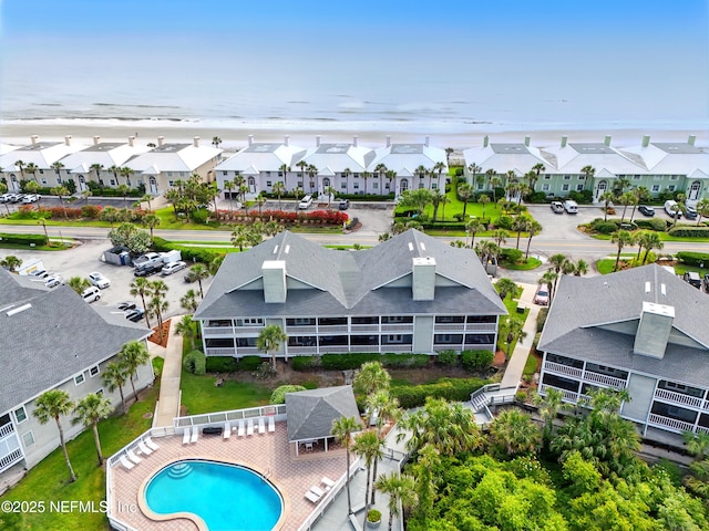 626 Ponte Vedra Blvd Unit B6, Ponte Vedra Beach, FL 32082 - aerial perspective of suburban area featuring a pool and a large body of water