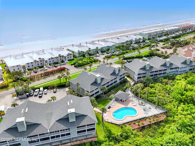 626 Ponte Vedra Blvd Unit B6, Ponte Vedra Beach, FL 32082 - aerial perspective of suburban area featuring a pool and a large body of water