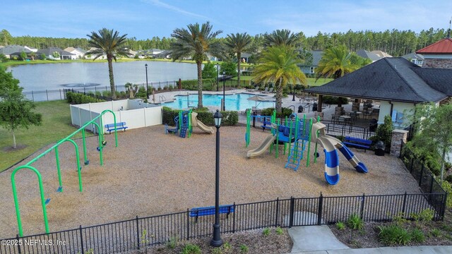 195 Manor Ln, Saint Johns, FL 32259 - communal playground featuring fence and a water view