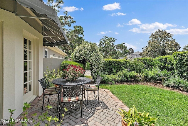 view of patio / terrace with outdoor dining space