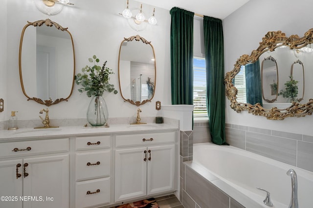 321 Varner Way, Saint Augustine, FL 32092 - full bathroom featuring a bath and double vanity