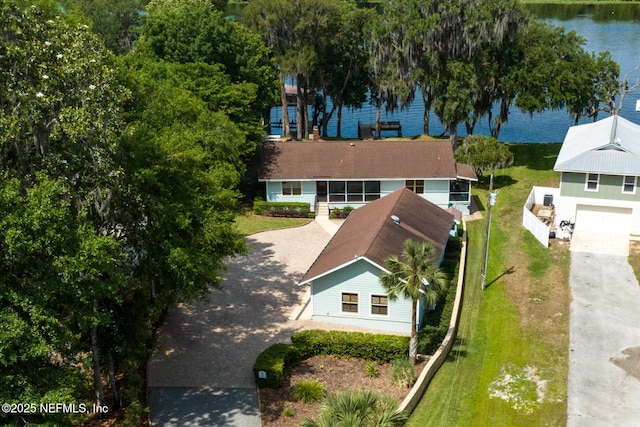 130 Woodbury Trl, Satsuma, FL 32189 - view from above of property with a large body of water