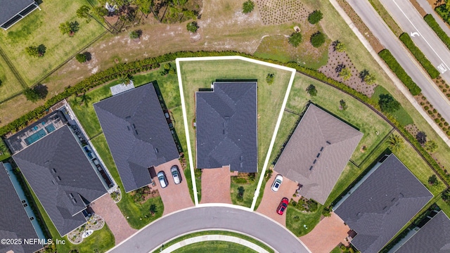 360 Rustic Mill Dr, Saint Augustine, FL 32092 - aerial view of residential area featuring property parcel outlined