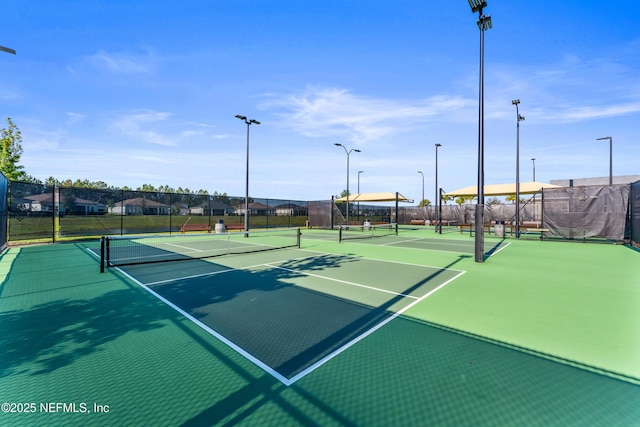 360 Rustic Mill Dr, Saint Augustine, FL 32092 - view of tennis court with fence and community basketball court