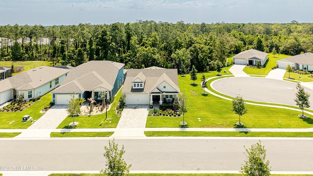 223 Creek Pebble Dr, Ponte Vedra, FL 32081 - aerial perspective of suburban area featuring a forest