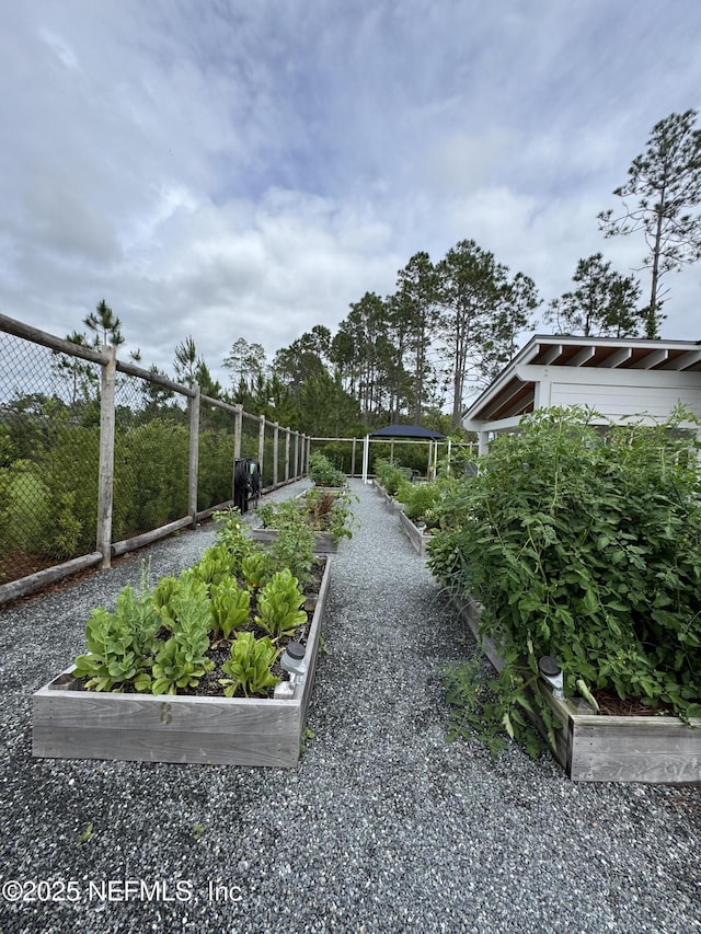 223 Creek Pebble Dr, Ponte Vedra, FL 32081 - view of yard with a garden and fence