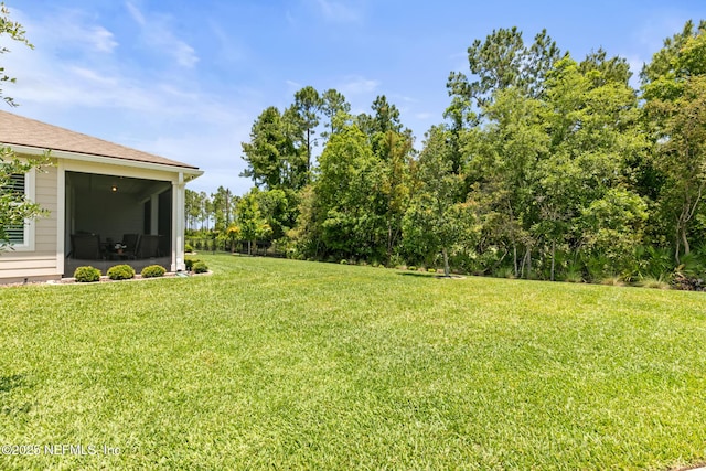 223 Creek Pebble Dr, Ponte Vedra, FL 32081 - view of grassy yard with a sunroom