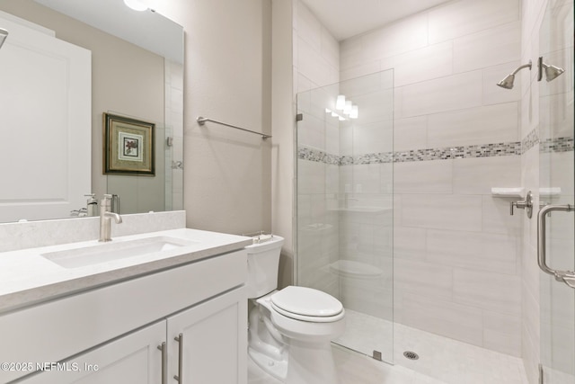 223 Creek Pebble Dr, Ponte Vedra, FL 32081 - bathroom featuring a stall shower, toilet, and vanity
