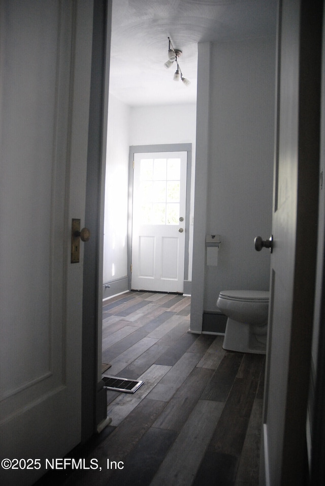 123 Arlington Way, Ormond Beach, FL 32176 - bathroom featuring toilet and wood finished floors