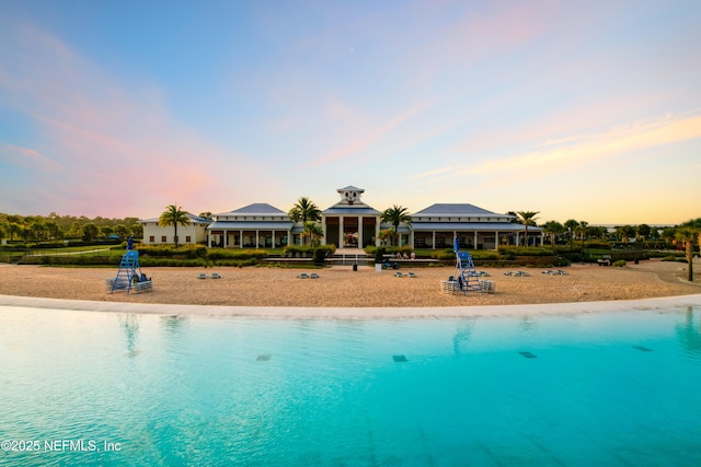 471 Rum Runner Way, Saint Johns, FL 32259 - pool at dusk with a water view