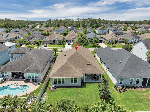 111 Bucktail Ave, Ponte Vedra, FL 32081 - aerial view of residential area with a pool