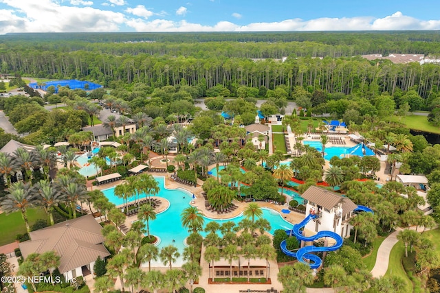 111 Bucktail Ave, Ponte Vedra, FL 32081 - drone / aerial view of a forest and a pool