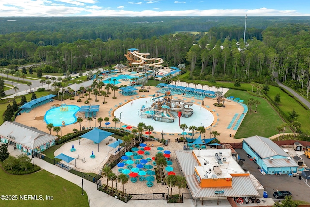 111 Bucktail Ave, Ponte Vedra, FL 32081 - bird's eye view of a heavily wooded area and a pool