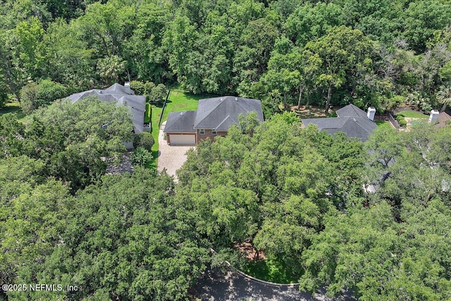 12768 Cattail Pond Cir S, Jacksonville, FL 32224 - aerial view of property's location featuring a heavily wooded area