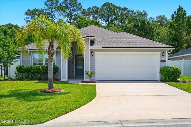 481 Fox Water Trl, Saint Augustine, FL 32086 - view of front of house with a garage, driveway, and a shingled roof